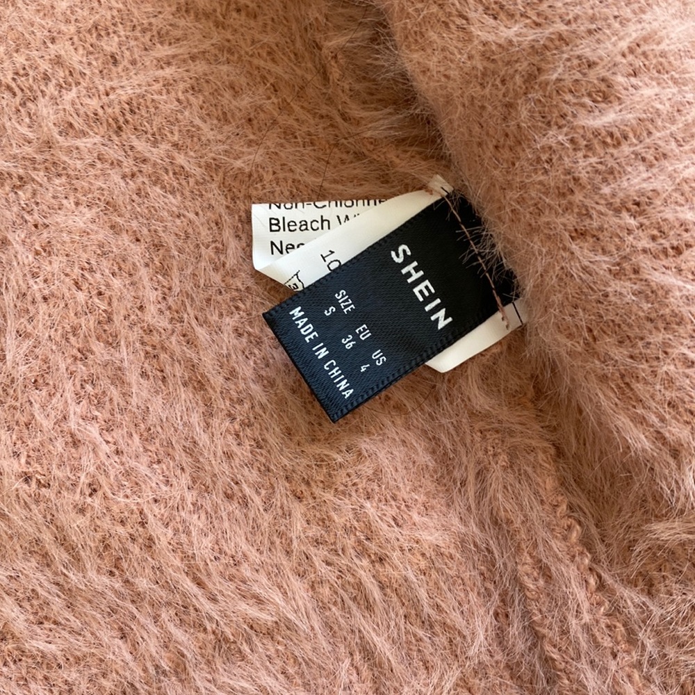 Nwot - Blush Matching Fuzzy Sweater Set - image 5